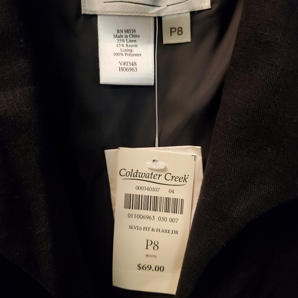 NWT Women's Coldwater Creek Sleeveless Dress P8 - Picture 2 of 5